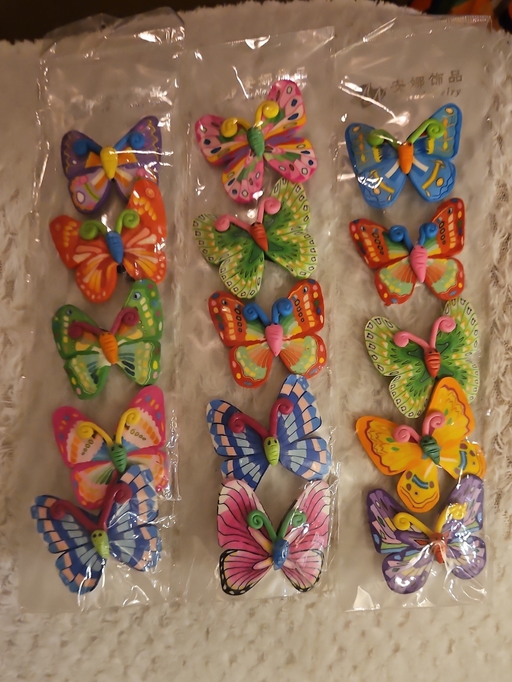 Colorful Butterfly Barrettes for Girls - Multi-Color